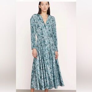 Vince Blue Floral Dress